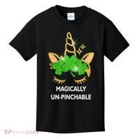 St Patrick's Day Unicorn Magically Un-Pinchable Kids T-Shirt thumb 0