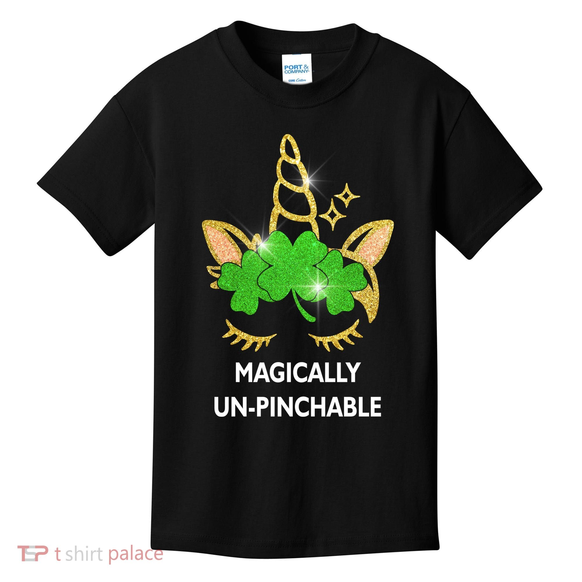 St Patrick's Day Unicorn Magically Un-Pinchable Kids T-Shirt