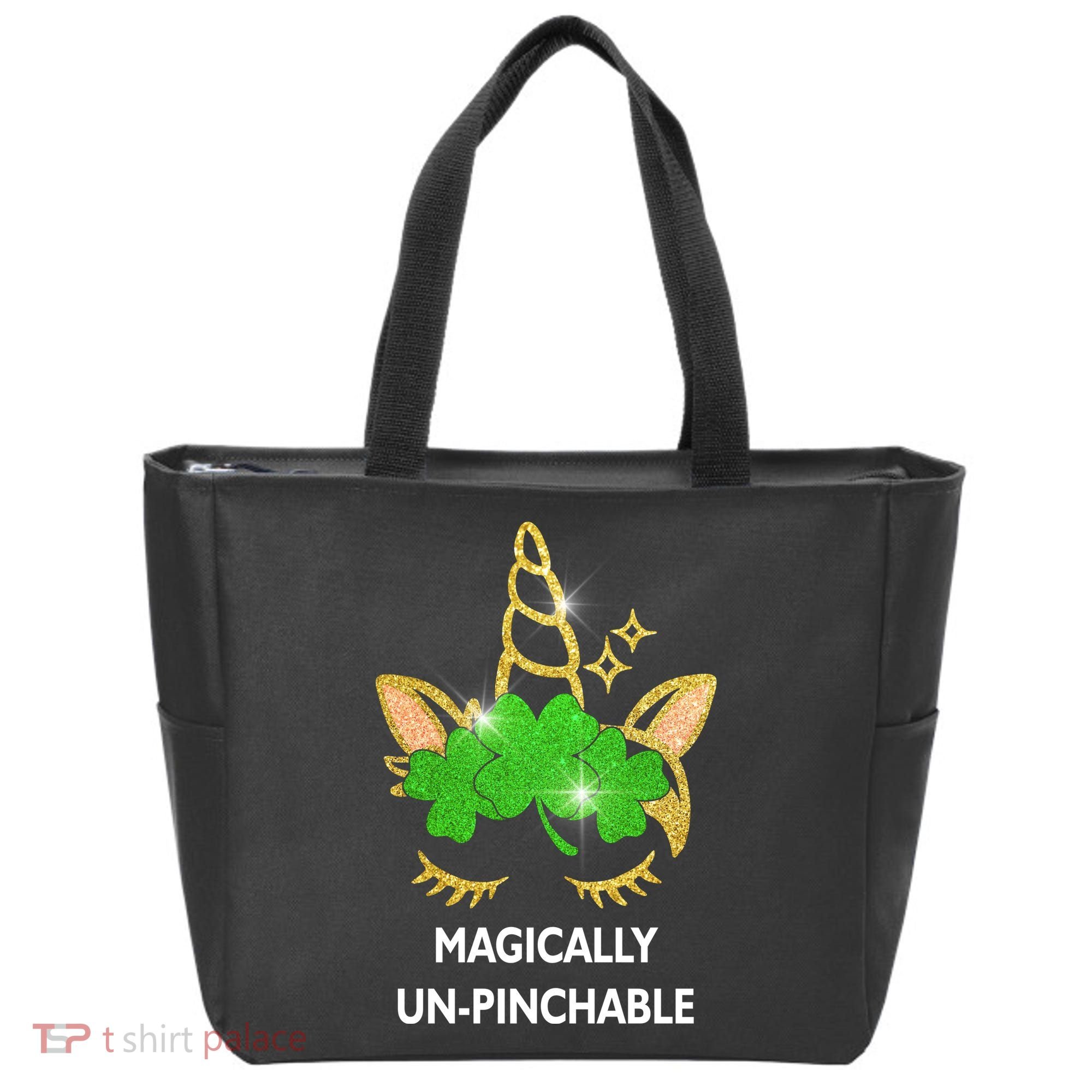 St Patrick's Day Unicorn Magically Un-Pinchable Tote Bag