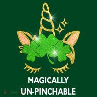 St Patrick's Day Unicorn Magically Un-Pinchable Women's T-Shirt thumb 6