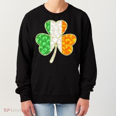 St Patrick's Day Video Gamer Shamrock Clover Women's Sweatshirt