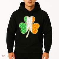 St Patrick's Day Video Gamer Shamrock Clover Hoodie thumb 2