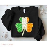 St Patrick's Day Video Gamer Shamrock Clover Sweatshirt thumb 2