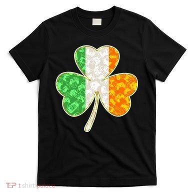 St Patrick's Day Video Gamer Shamrock Clover T-Shirt