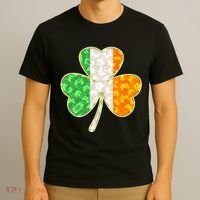 St Patrick's Day Video Gamer Shamrock Clover T-Shirt thumb 3