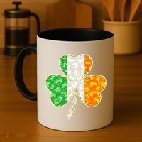 St Patrick's Day Video Gamer Shamrock Clover Coffee Mug thumb 4