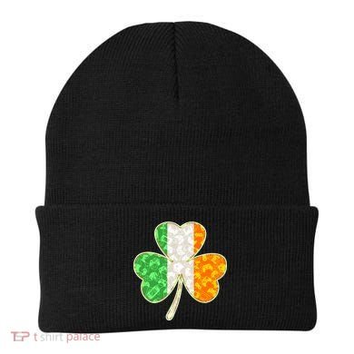 St Patrick's Day Video Gamer Shamrock Clover Beanie