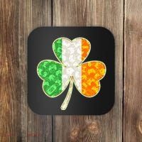 St Patrick's Day Video Gamer Shamrock Clover Coaster thumb 0