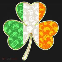 St Patrick's Day Video Gamer Shamrock Clover Ornament thumb 1