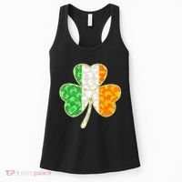 St Patrick's Day Video Gamer Shamrock Clover Women's Tank Top thumb 0