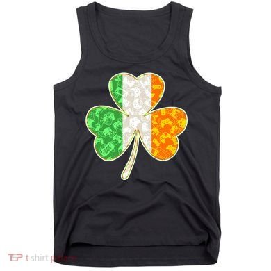 St Patrick's Day Video Gamer Shamrock Clover Tank Top