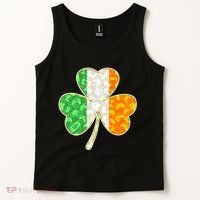 St Patrick's Day Video Gamer Shamrock Clover Tank Top thumb 2