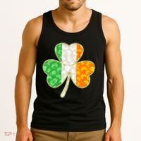 St Patrick's Day Video Gamer Shamrock Clover Tank Top thumb 3