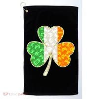 St Patrick's Day Video Gamer Shamrock Clover Golf Towel thumb 0