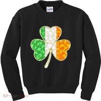 St Patrick's Day Video Gamer Shamrock Clover Kids Sweatshirt thumb 0