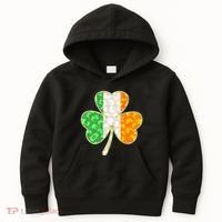 St Patrick's Day Video Gamer Shamrock Clover Kids Hoodie thumb 0