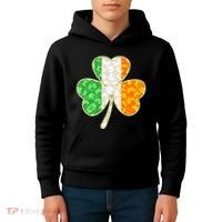 St Patrick's Day Video Gamer Shamrock Clover Kids Hoodie thumb 4