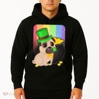 St Patrick's Pug Pot Of Gold Hoodie thumb 2