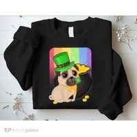 St Patrick's Pug Pot Of Gold Sweatshirt thumb 2