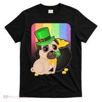 St Patrick's Pug Pot Of Gold T-Shirt thumb 0