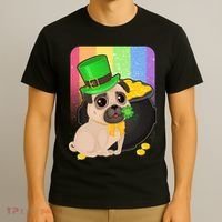 St Patrick's Pug Pot Of Gold T-Shirt thumb 3