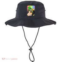 St Patrick's Pug Pot Of Gold Bucket Hat thumb 0