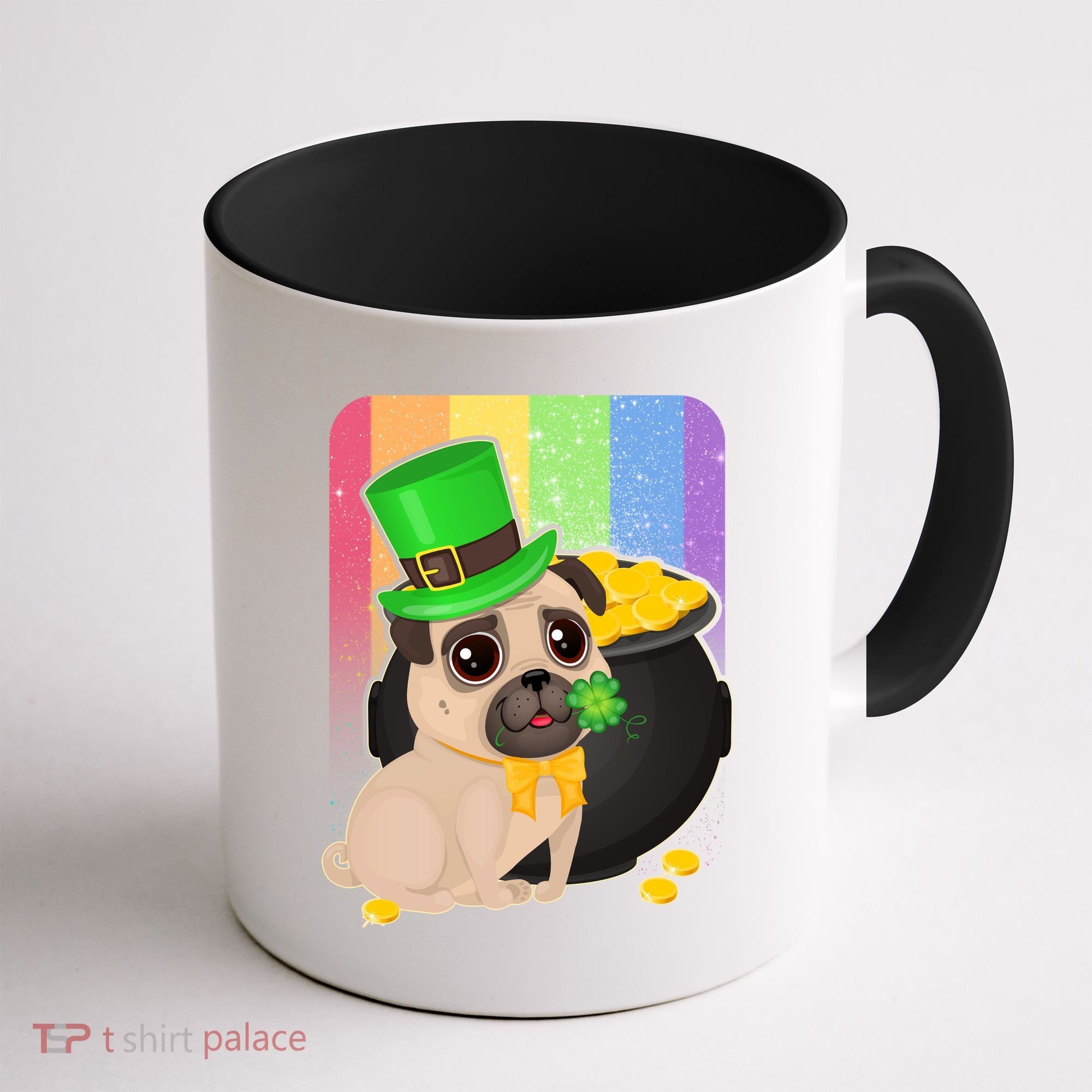 St Patrick's Pug Pot Of Gold Coffee Mug