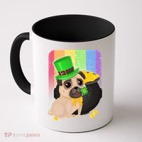 St Patrick's Pug Pot Of Gold Coffee Mug thumb 0