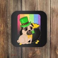 St Patrick's Pug Pot Of Gold Coaster thumb 0