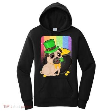 St Patrick's Pug Pot Of Gold Women's Hoodie