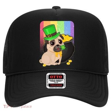St Patrick's Pug Pot Of Gold Hat