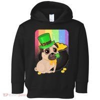 St Patrick's Pug Pot Of Gold Toddler Hoodie thumb 0