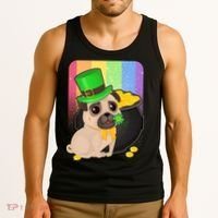 St Patrick's Pug Pot Of Gold Tank Top thumb 3