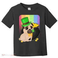 St Patrick's Pug Pot Of Gold Toddler T-Shirt thumb 0