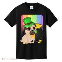 St Patrick's Pug Pot Of Gold Kids T-Shirt thumb 0