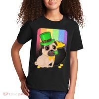 St Patrick's Pug Pot Of Gold Kids T-Shirt thumb 2