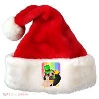 St Patrick's Pug Pot Of Gold Santa Hat thumb 0