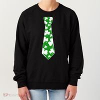 Shamrock Irish Clover Party Tie Women's Sweatshirt thumb 0