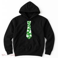 Shamrock Irish Clover Party Tie Hoodie thumb 0