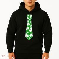 Shamrock Irish Clover Party Tie Hoodie thumb 2