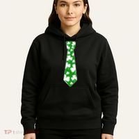 Shamrock Irish Clover Party Tie Hoodie thumb 5