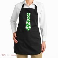 Shamrock Irish Clover Party Tie Apron thumb 2