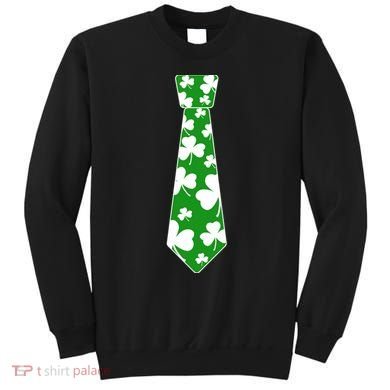 Shamrock Irish Clover Party Tie Sweatshirt