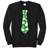 Shamrock Irish Clover Party Tie Sweatshirt thumb 0