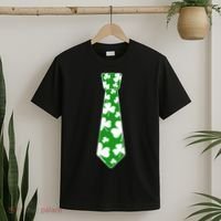 Shamrock Irish Clover Party Tie T-Shirt thumb 2