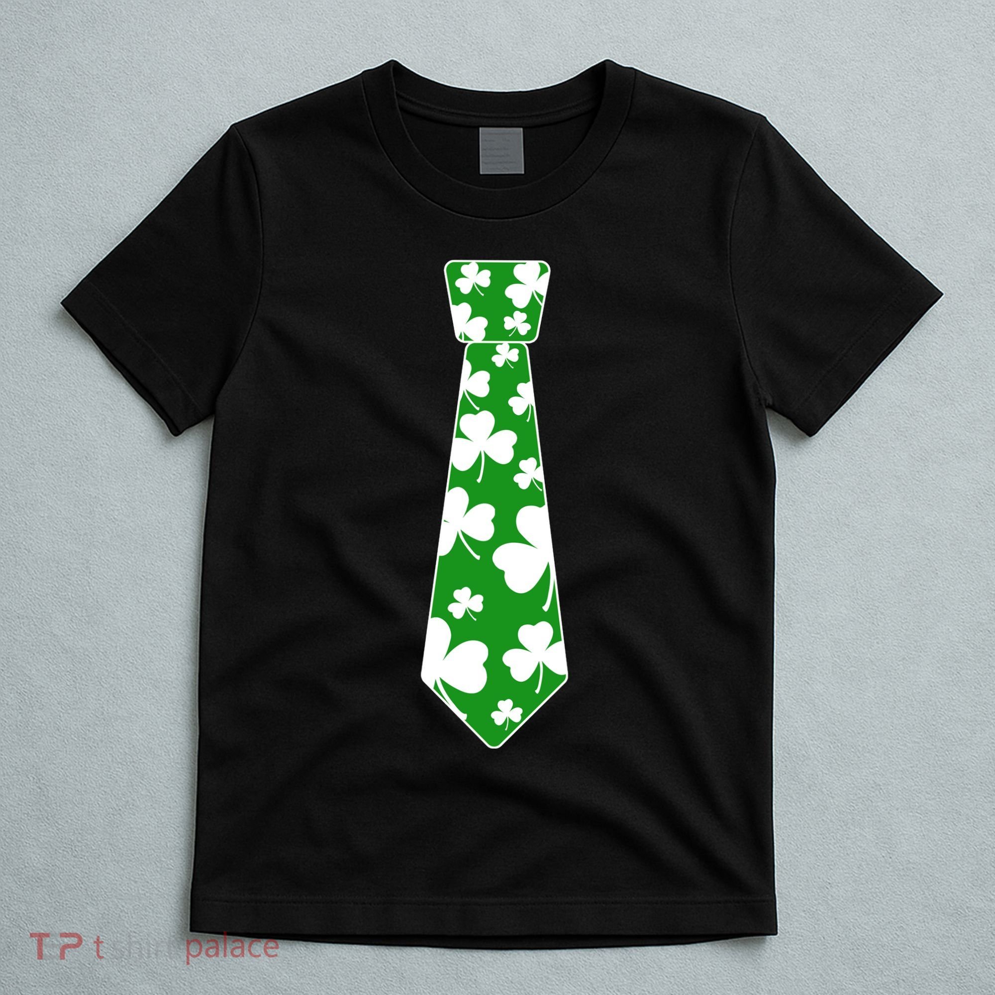 Shamrock Irish Clover Party Tie T-Shirt