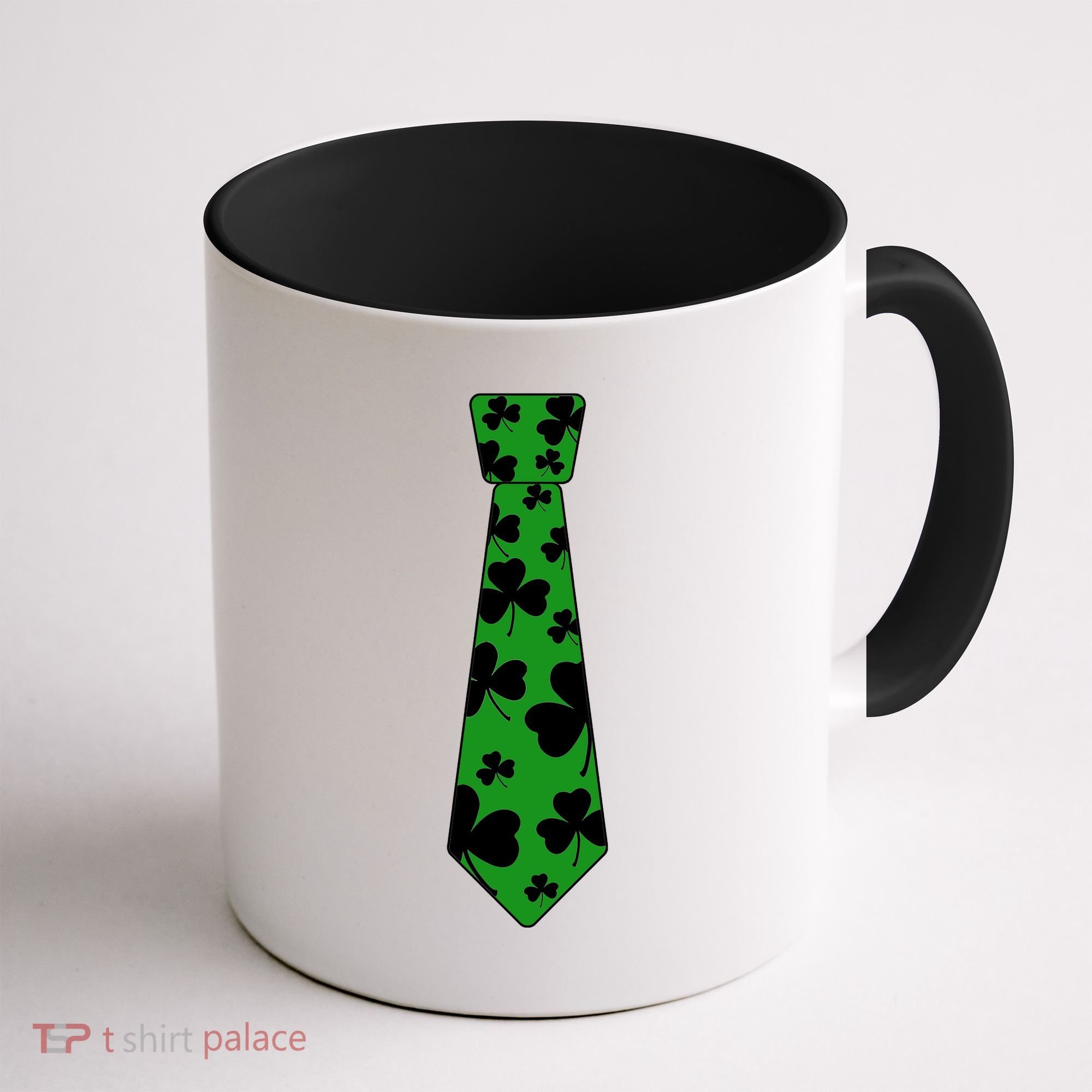 Shamrock Irish Clover Party Tie Coffee Mug