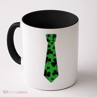 Shamrock Irish Clover Party Tie Coffee Mug thumb 0
