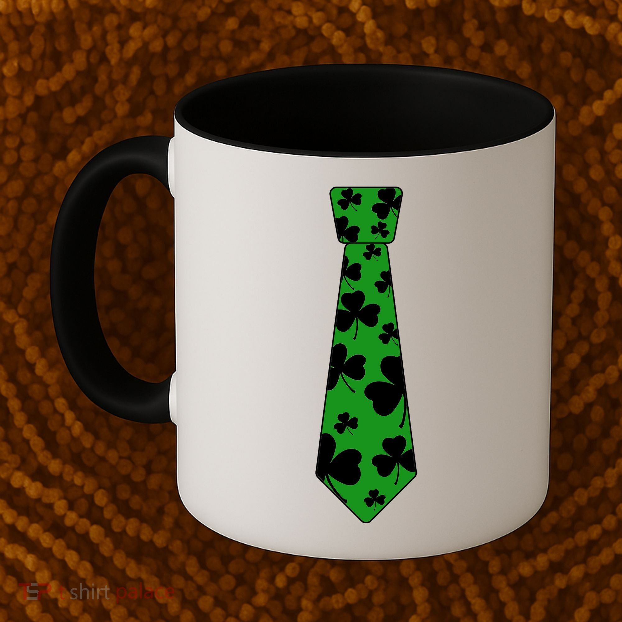 Shamrock Irish Clover Party Tie Coffee Mug