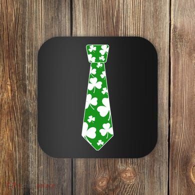 Shamrock Irish Clover Party Tie Coaster